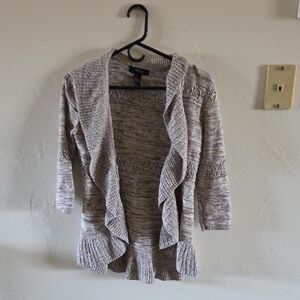 Women's Cream And Gold Cardigan